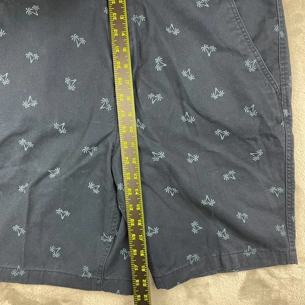 Faded Glory Palm Tree Casual Flat Front Shorts Men's Size 36